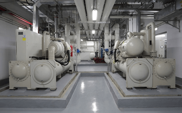 Large water cooled chiller for air conditioning application